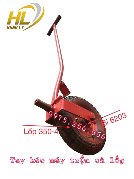 Tay kéo máy trộn cả lốp 380L