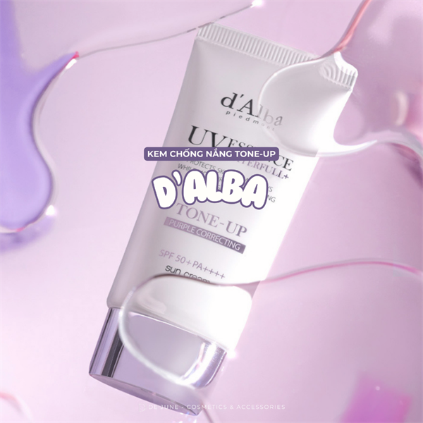 KCN DAlba UV Essence Tone up Purple correcting 50ml
