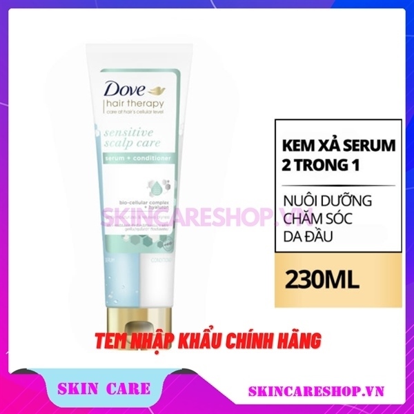 Kem Xả Dove Serum 2 Trong 1 Scalp Care 230Ml