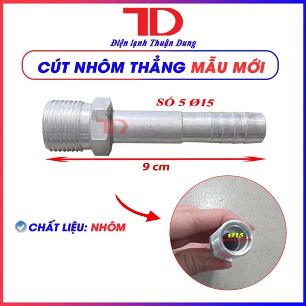 Cút nhôm thẳng mẫu mới số 5