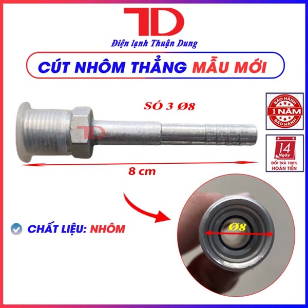 Cút nhôm thẳng mẫu mới số 3