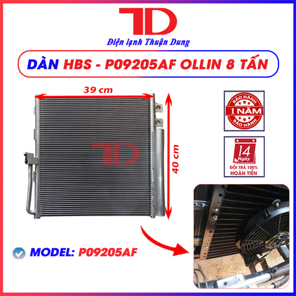 Dàn nóng HBS - P09205AF Ollin 8T