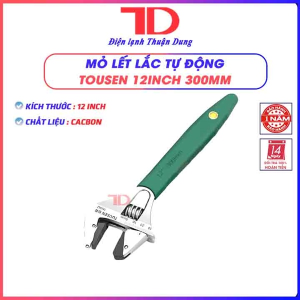 Mỏ lết lắc tự động thương hiệu TUOSEN 12 inch 300mm, khối lượng 0.68kg mỏ lết 99942