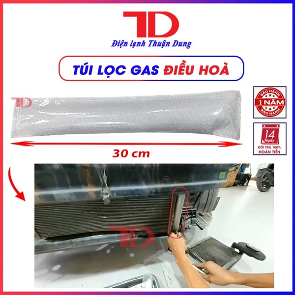 Túi lọc gas DENSO 30cm, Phin lọc gas DENSO - KHÔNG CHỮ