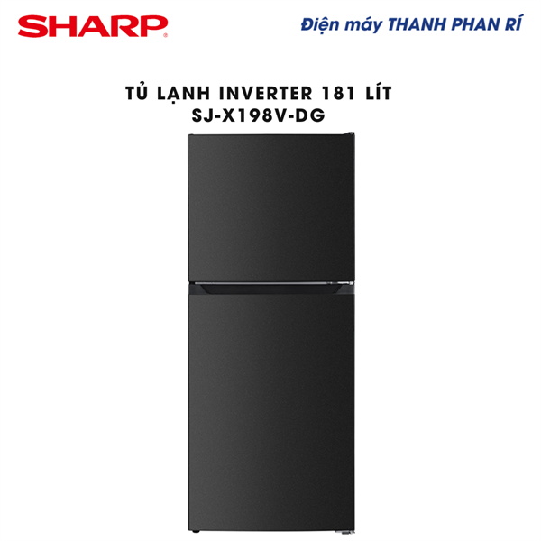 Tủ lạnh Sharp Inverter 181 lít SJ-X198V-DG