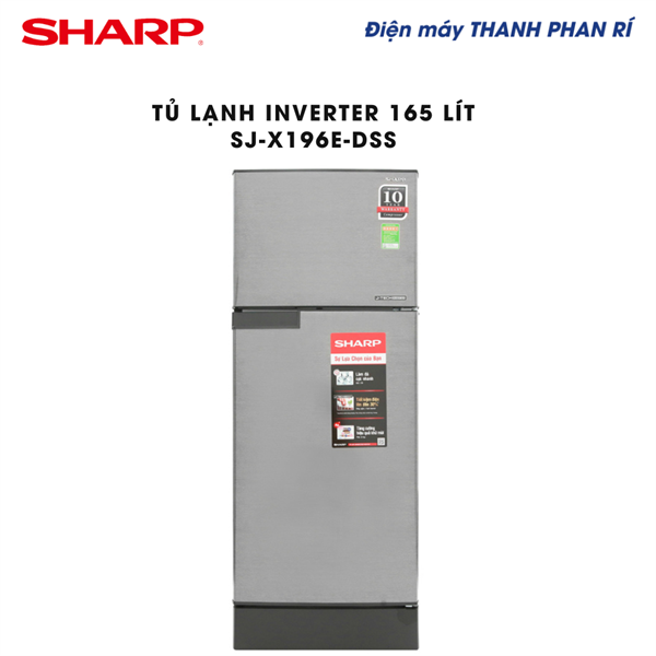 Tủ lạnh Sharp Inverter 165 lít SJ-X196E-DSS