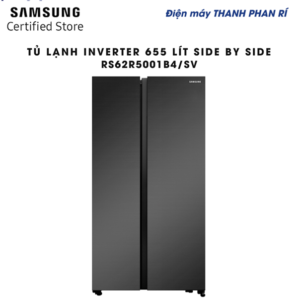 Tủ lạnh Samsung Inverter 655 lít RS62R5001B4/SV