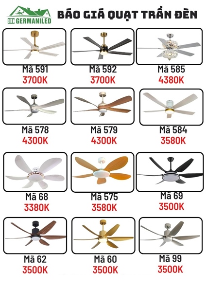 QUẠT TRẦN TRANG TRÍ GMN