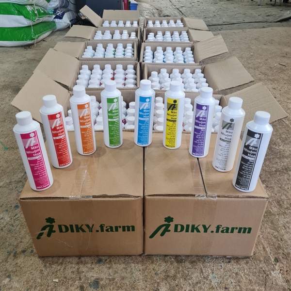 Thùng 25 chai Màu Nhuộm Hoa 200ml 9 màu