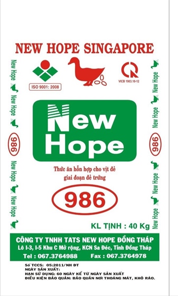 Vịt Đẻ New Hope 986 19 đạm
