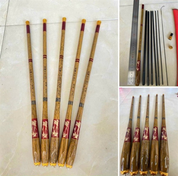 Cần rút 30cm Trúc Vàng 3m6
