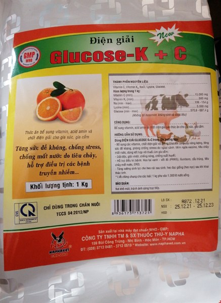NP- Điện giải-GLUCOK+C. 1kg