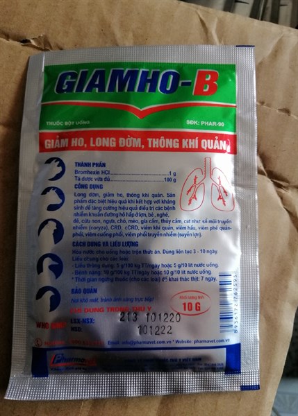 GIAMHO-B lòng đờm 10g