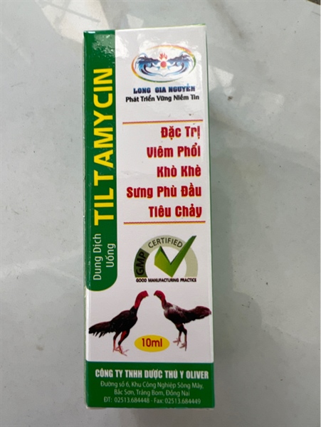 TILTAMYCIN Đặc trị viêm phổi, phù đầu, tiêu chảy) 10ml