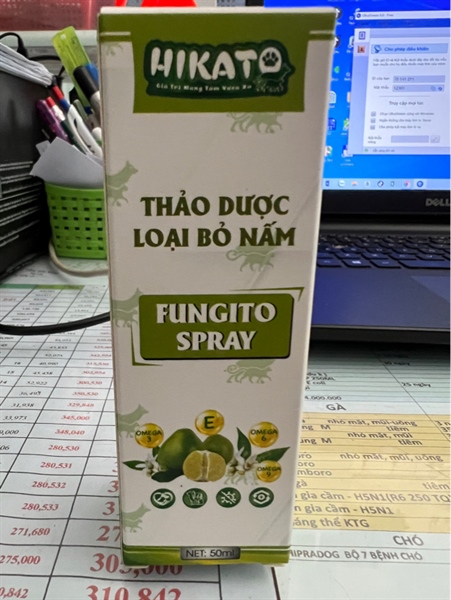 Xịt nấm thảo dược, trị nấm lông