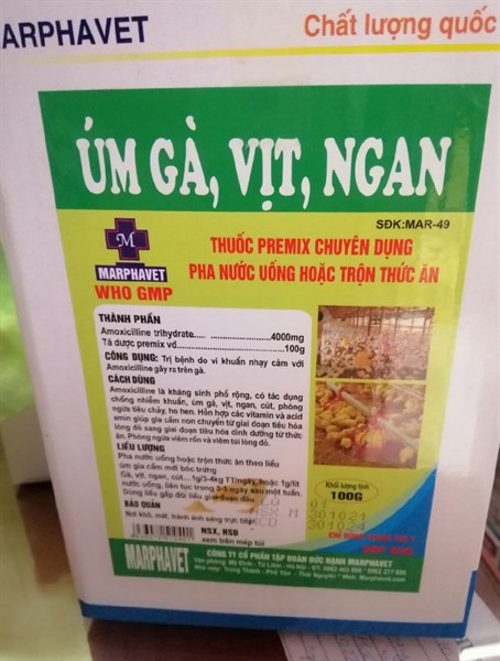 MPV-ÚM GÀ, VỊT, NGĂN 100g