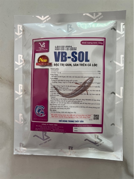VIBO-sol 100g (sổ lải, sán lá gan trên cá lóc)