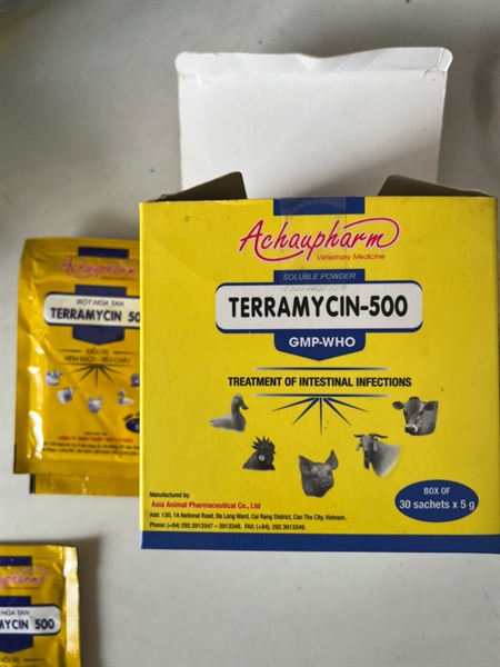 Terramycin 500 ( viêm ruột, tiêu chảy) 5g