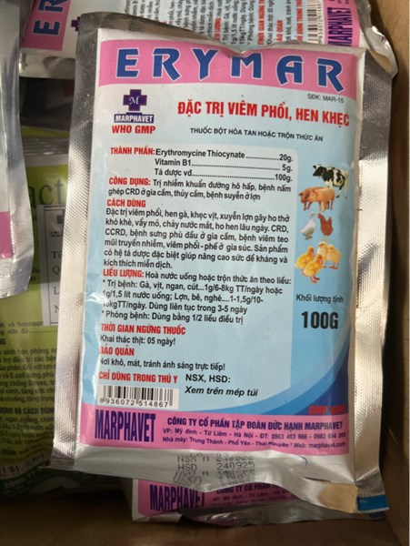 ERYMAR hen khẹc 100g
