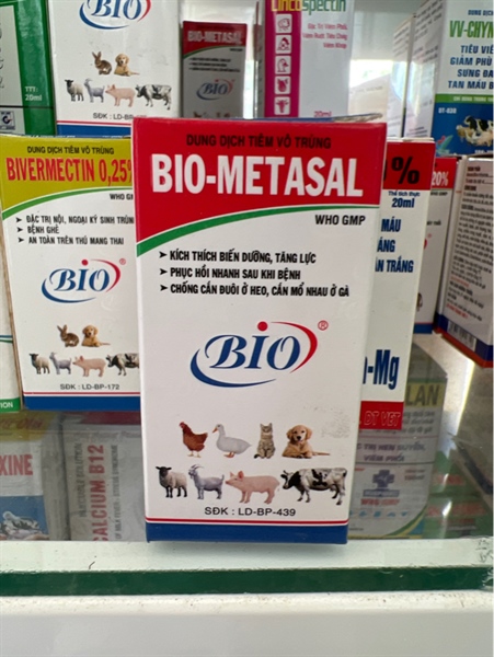 BIO-METASAL( tăng lực, bồi dưỡng biến ăn, chống cắn đuôi, cắn mổ)
