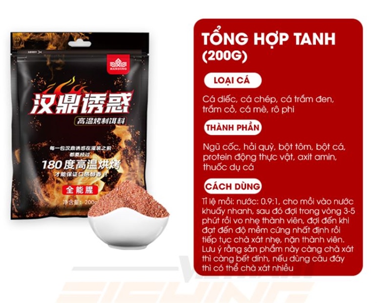 Mồi Handing Siêu Dụ - Vị Tanh