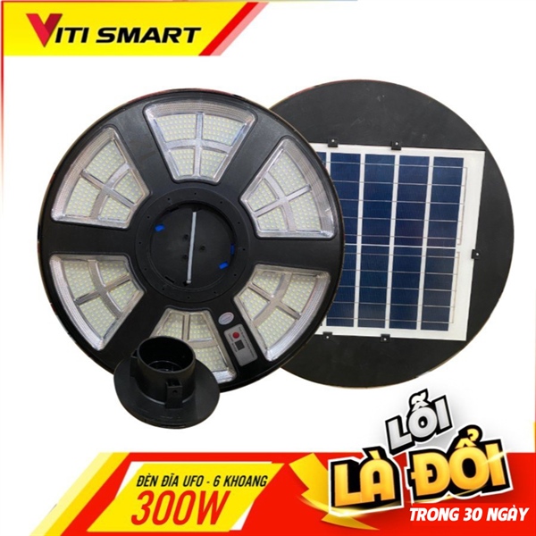 Đèn năng lượng mặt trời UFO 300W 6 khoang hiệu VITI SMART