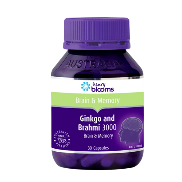 Ginkgo and Brahmi 3000 chai 30v Henry Blooms