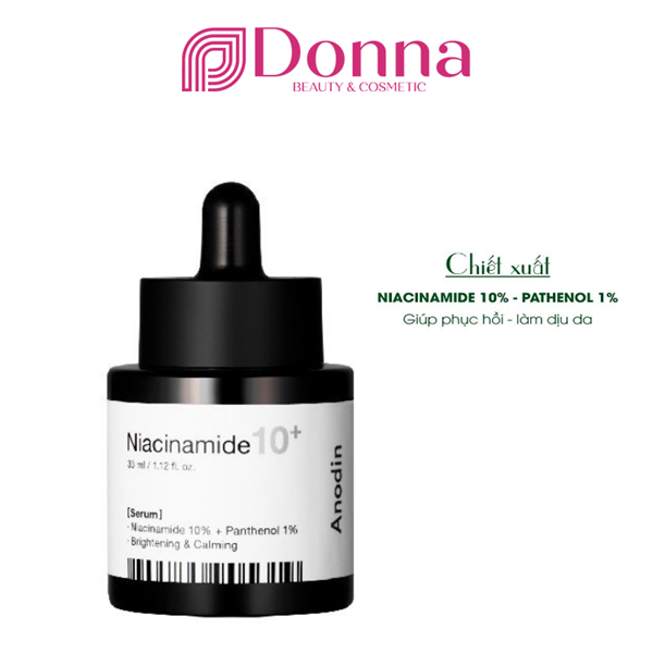 Serum làm trắng và thu nhỏ lỗ chân lông Anodin Niacinamide 10 Plus 30ml