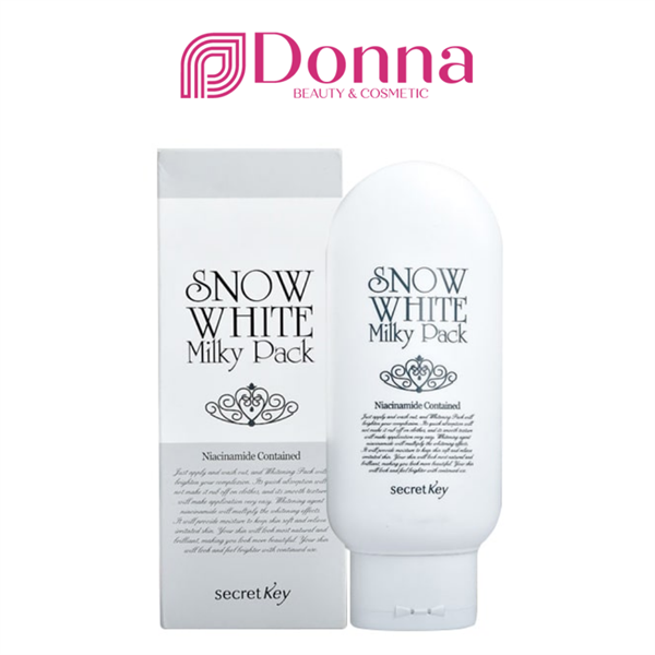 Kem tắm trắng mặt và toàn thân Secret Key Snow White Milky Pack 200g
