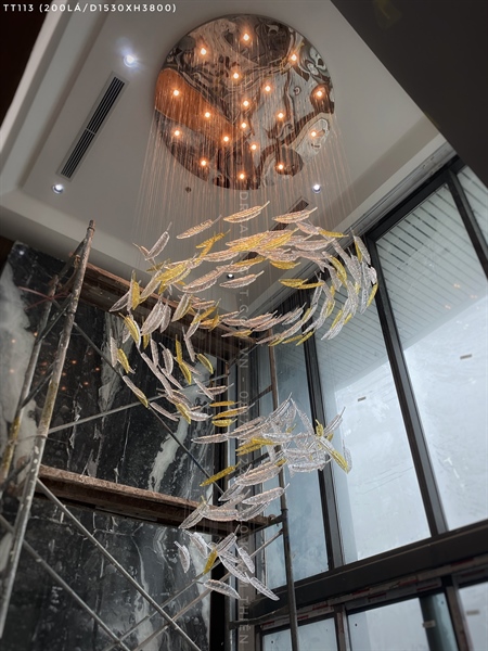 Bộ thả thủy tinh lông vũ