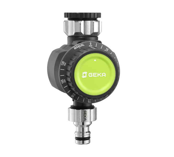 GEKA Water timer mechanical,G3/4 + G1' tap adapter,1 way