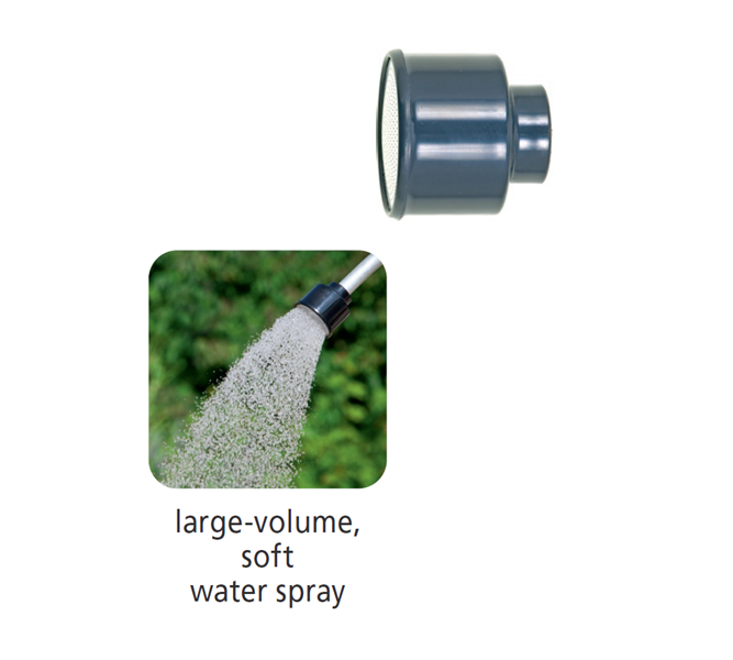 GEKA plus watering head Soft Rain female G3/4pl.0,7mm-hole 51mm-plate EAN