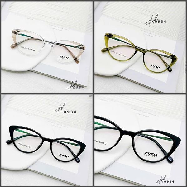 Kính nhựa mix kim loại S0934 - Đen/xanh/xám