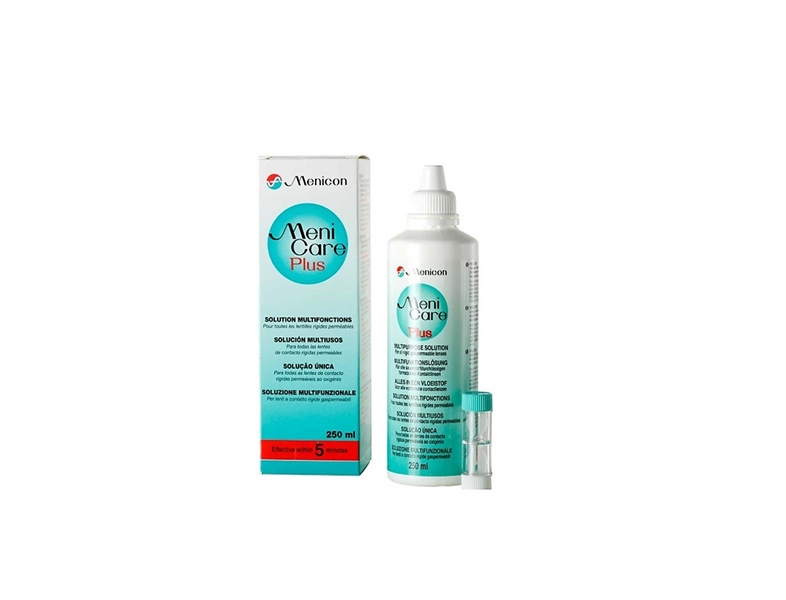 Dung dịch ngâm kính áp tròng cứng Menicare Plus Nhật Bản 250ml