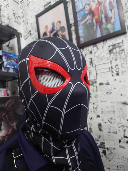 Mua bán MẶT NẠ COSPLAY SPIDER MAN ( MILES BLACK SUIT)