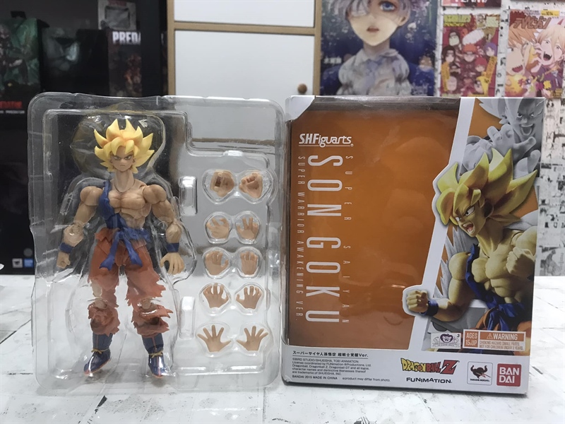 SHF SON GOKU AWAKENING 2ND (THAY CHỐT + LỎNG CỔ, TRÙNG TAY)