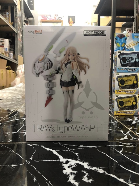 ACT MODE NAVY FIELD 152 RAY & TYPE WASP POSABLE FIGURE & PLASTIC MODEL 2ND