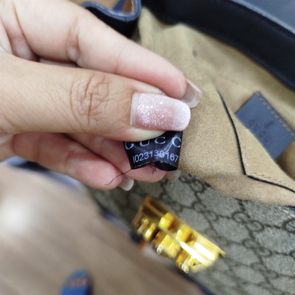 Balo GG Đen Phối Xám Vàng Bò KG+