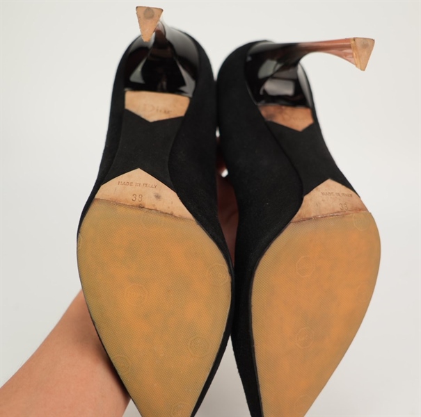 Giày Dior đen size 38 (10 phân) KG+