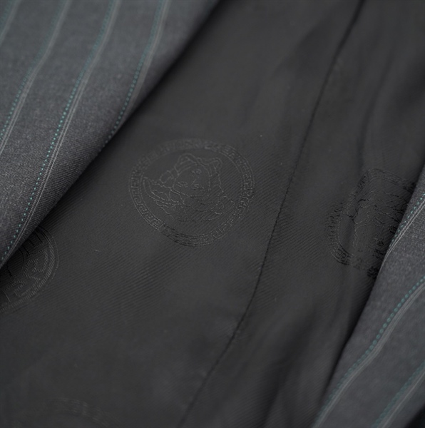 áo vest versase đen sọc xanh KG+