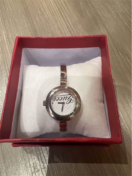 Đồng hồ GC full bạc mặt tròn KG+