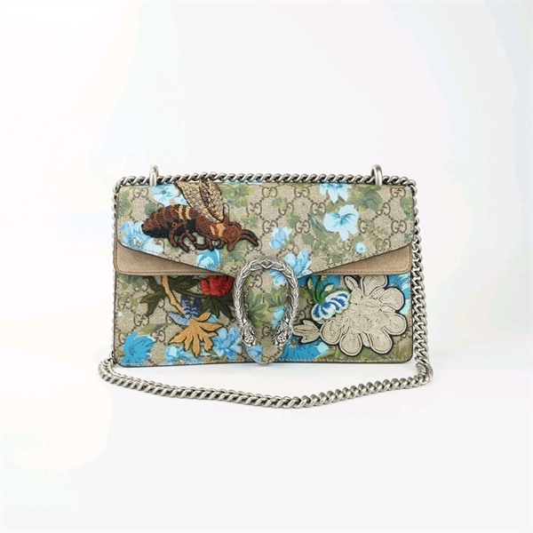 Túi GC đầu rồng hoa xanh thêu ong+