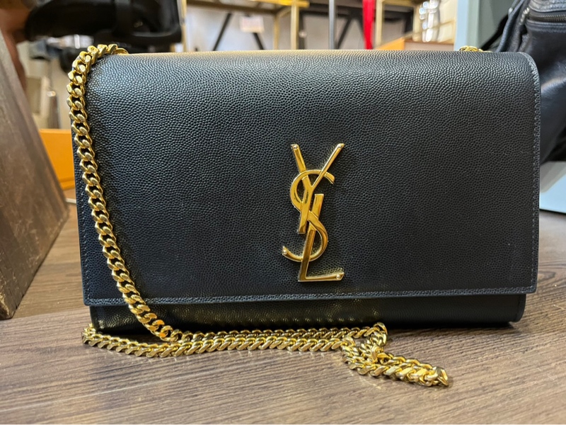 Túi YSL chữ xích vàng +