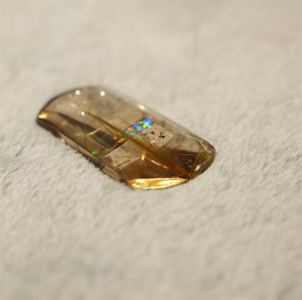 Mặt dây trơn thạch anh tóc vàng 943295 +