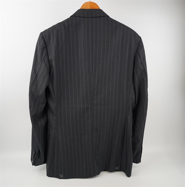 áo vest versase đen sọc xanh KG+