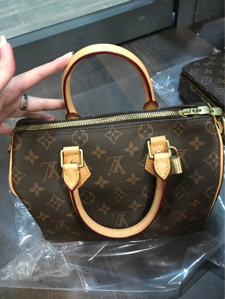Túi LV Speedy hoa nâu sz25 KG+