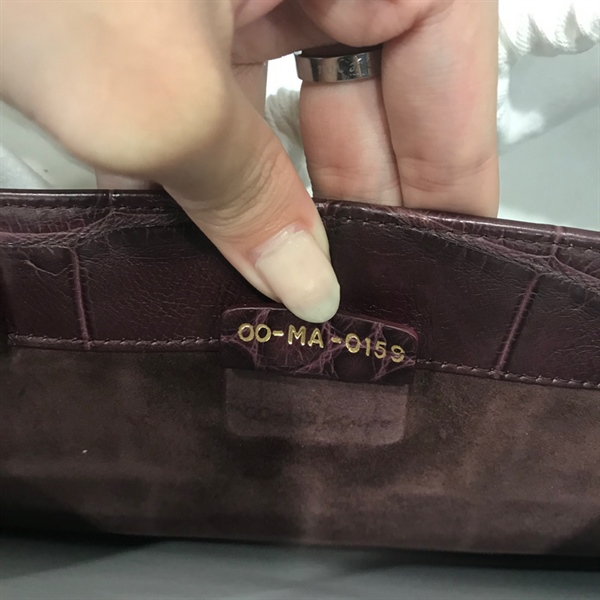 Túi Dior da cá sấu đỏ đô KG+