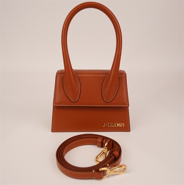 Túi Jacquemus nâu quai cầm+