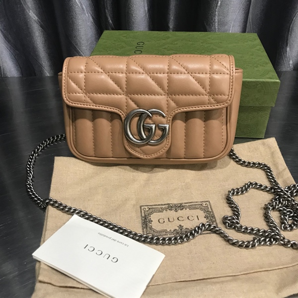 Túi GG nude đậm +