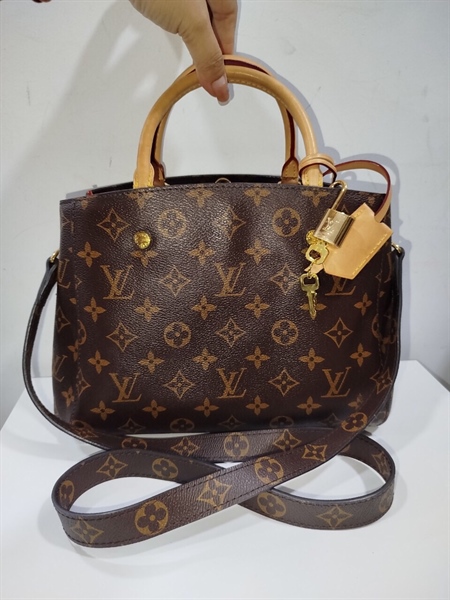 Túi Tote LV Hoa nâu Có ổ chìa+